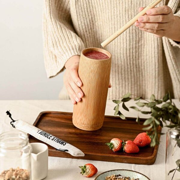 Natural Bamboo Drinking Cups - Image 3