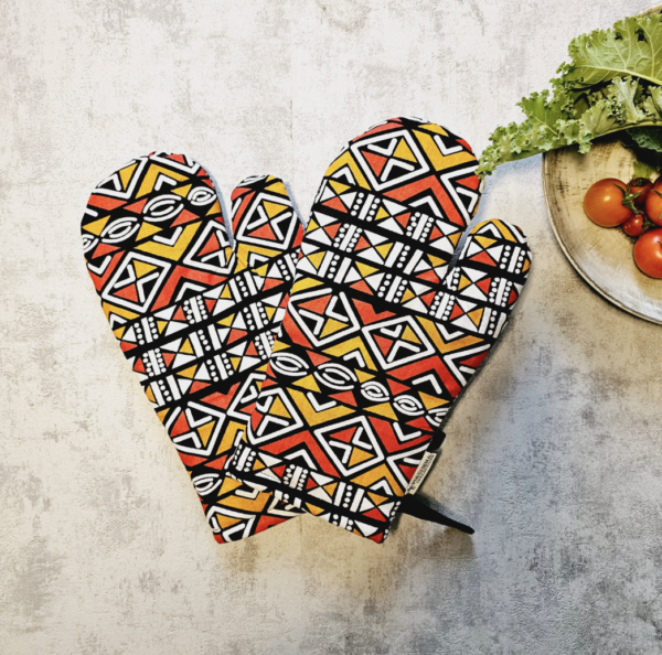 Handmade Oven Gloves; Set of 2