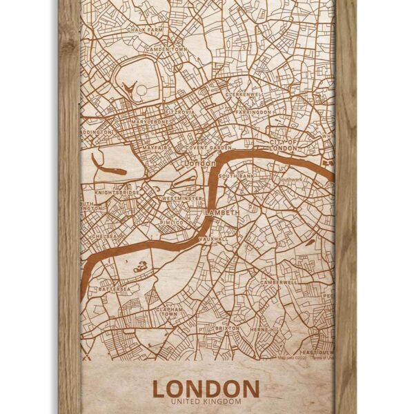 Wooden Street Map | London