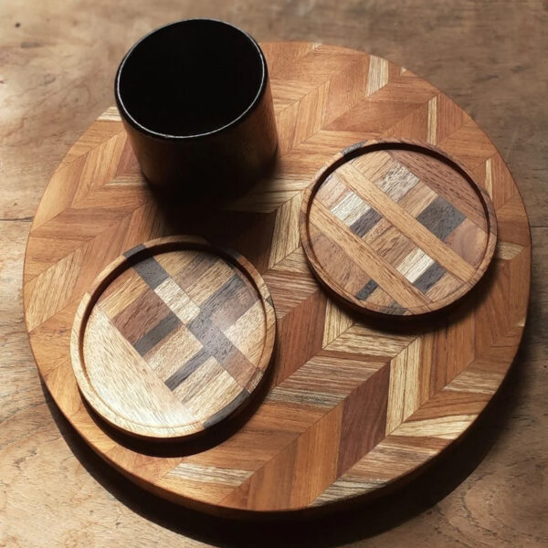 Reclaimed Hardwood Coasters